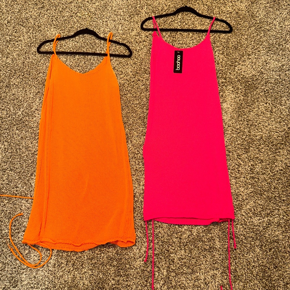 Ruched knitted dress